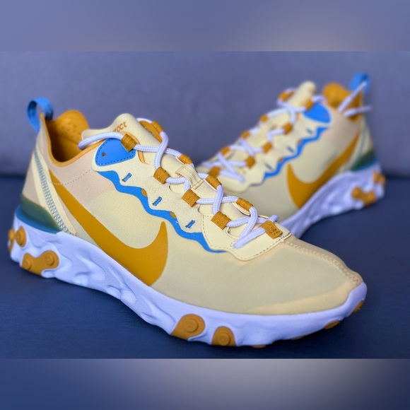 Nike React Element 55 Yellow Ocre - Picture 2 of 9